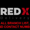 RedX Courier Service All Branch List, Address, and Contact Number