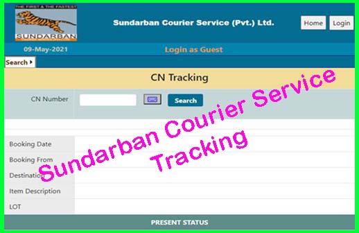Sundarban Courier Service Tracking